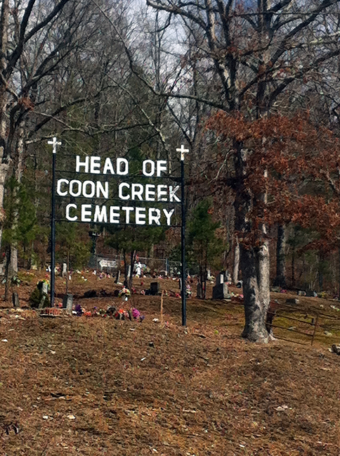 Head of Coon Creek Cemetery 